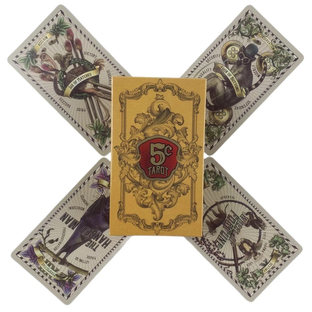 5 Cent Tarot Cards 82 Deck Oracle Divination Past Present Future English
