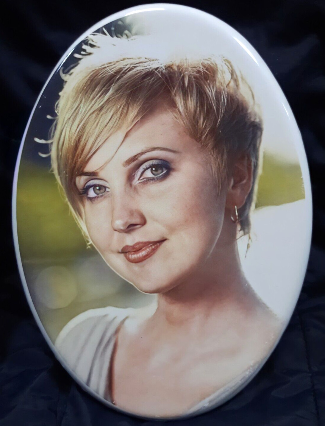 5х7cm Memorial Photo Plaque Memorial Picture Personalized Photo for Headstone