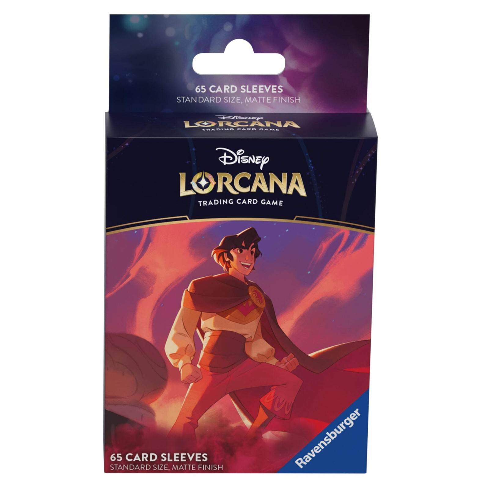 Disney Lorcana TCG: Shimmering Skies – Deck Sleeves Aladdin (65)