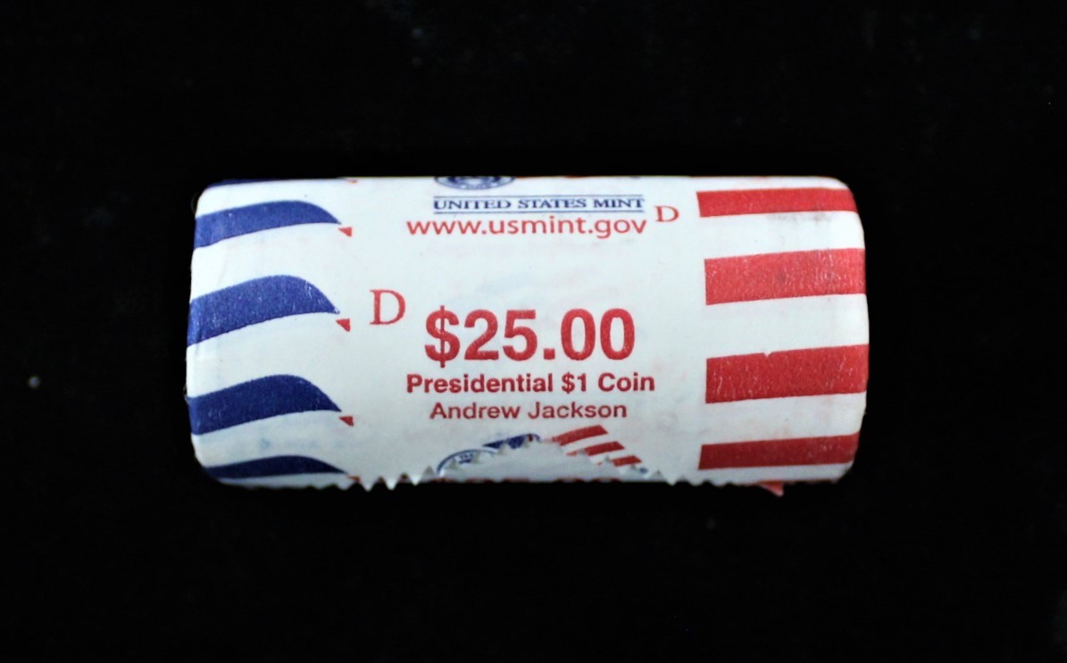 Presidential Dollar: ANDREW JACKSON (7th President) “D” MINT ROLL