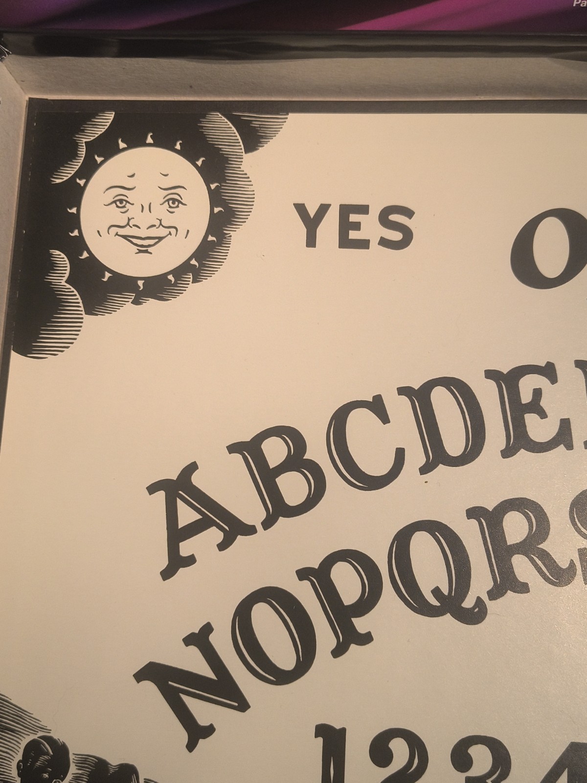 Ouija Board Glow in the Dark Vintage Parker Brothers 1998 USA Mystifying Oracle