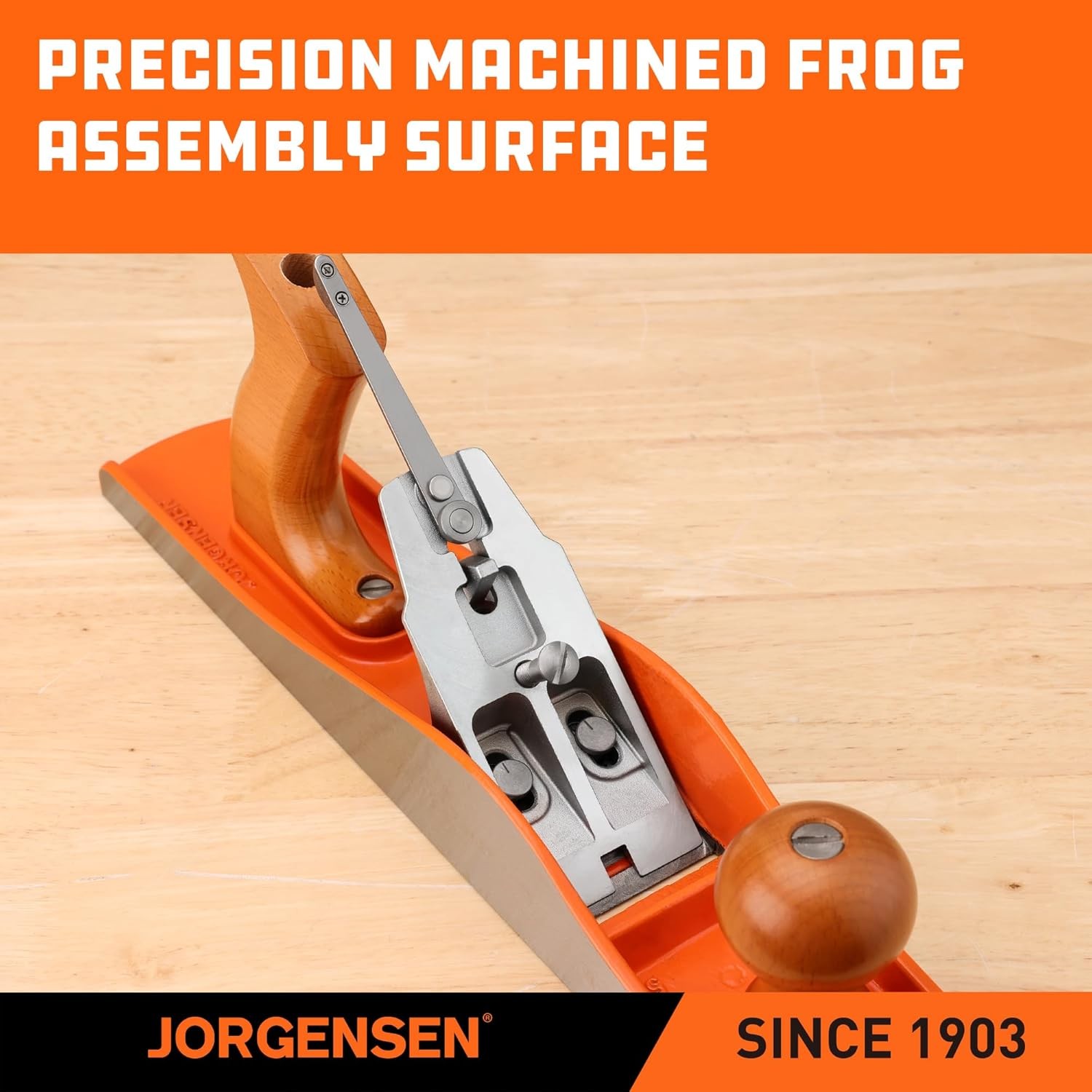 JORGENSEN No.5 Wood Planer, Hand Planer for Woodworking, Jack Plane for Flatte