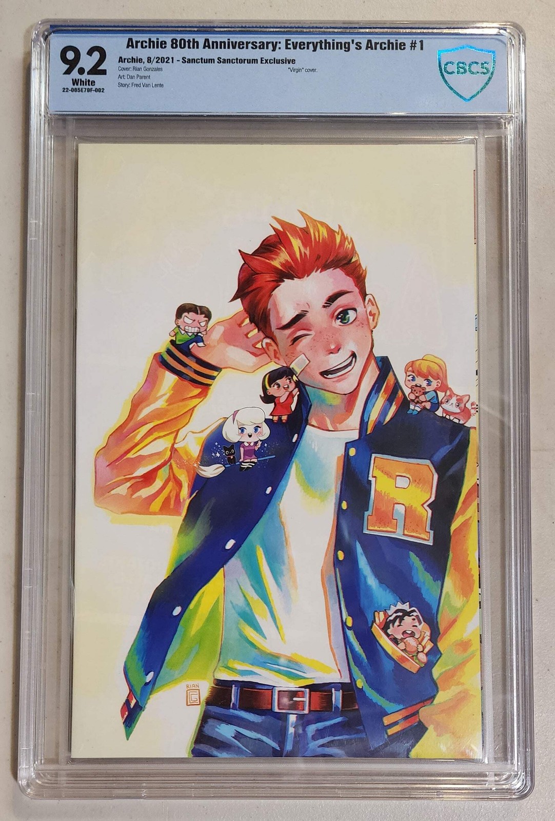 9.2 CBCS ARCHIE 80TH ANNIVERSARY EVERYTHINGS ARCHIE #1 RIAN GONZALES VIRGIN VARI