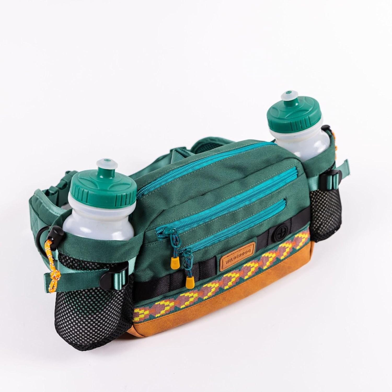 Wilderdog Mega Hip Pack with 3-Liter Capacity, Two Mesh Water Bottle Pockets, In
