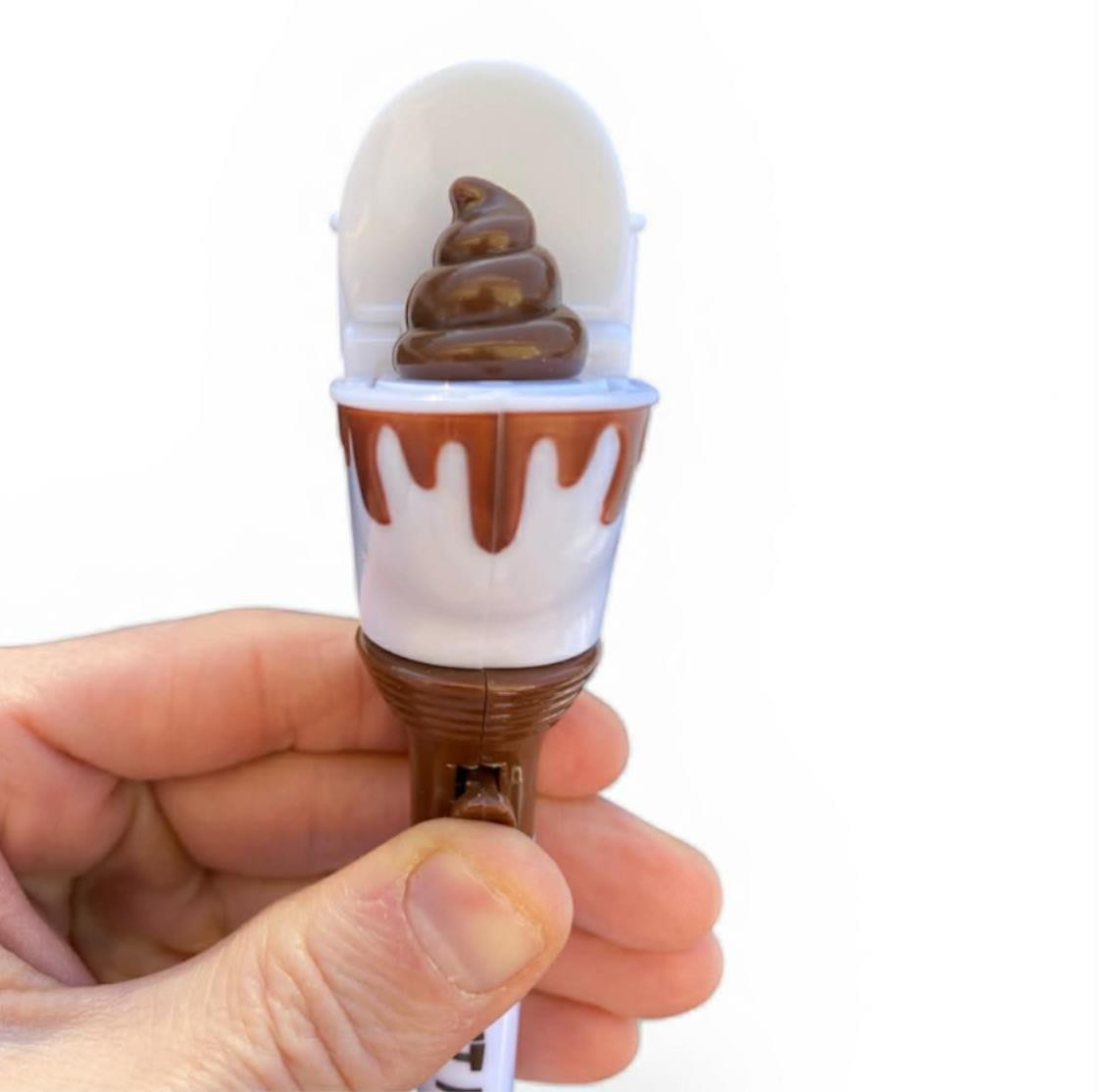POOP IT HAPPENS PEN Toilet Seat Pop Up Crap Emoji Office Joke Gift Prank Poo GaG