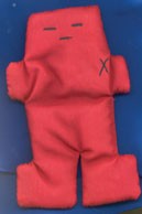 Red Voodoo Doll 5″ Cloth Success Attraction Happiness Spells Handmade