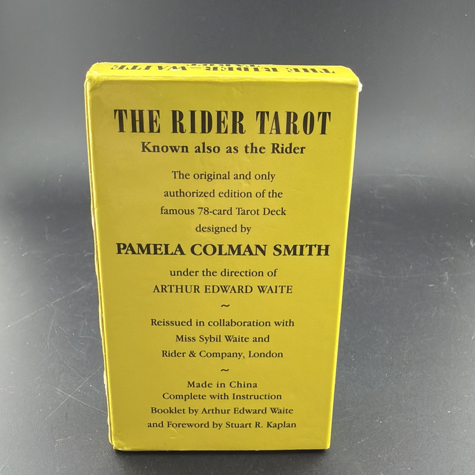 The Rider-Waite Tarot Deck with Guide book by Arthur Edward Waite 78 Cards