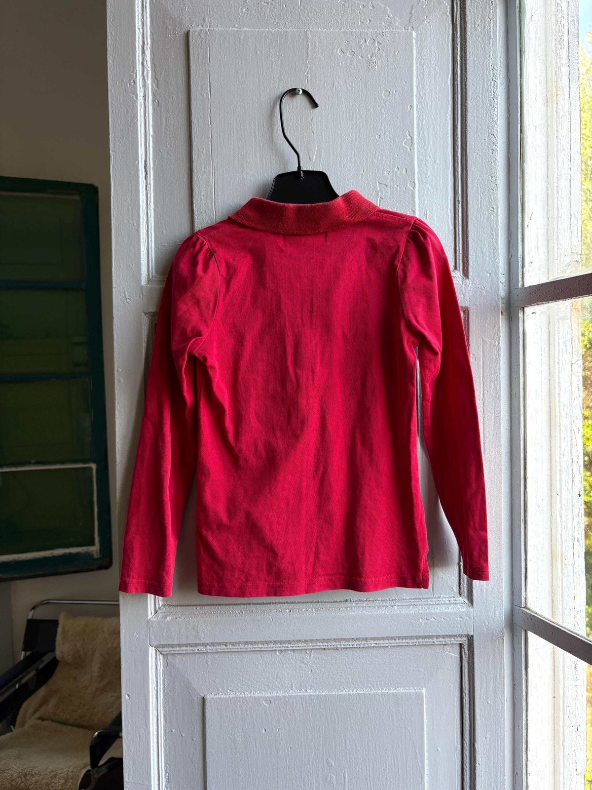 Polo Ralph Lauren red long sleeve 6 year old girl shirt, Gift idea, Branded kids