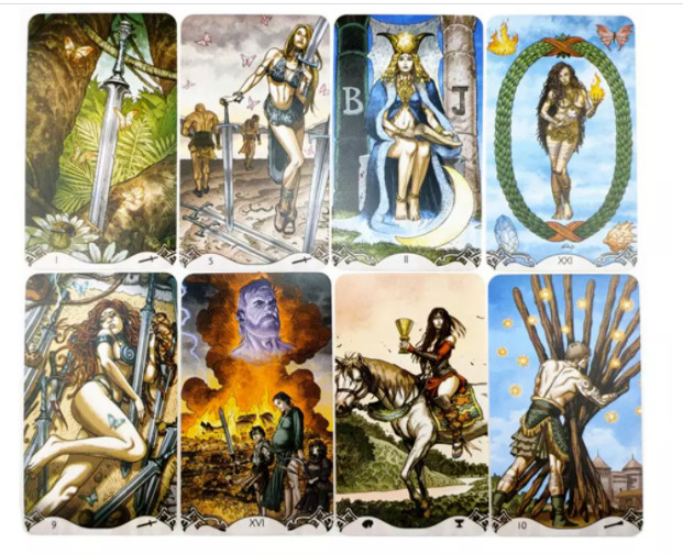 Erotic Fantasy Tarot by Joseph Viglioglia adults only pagan divination