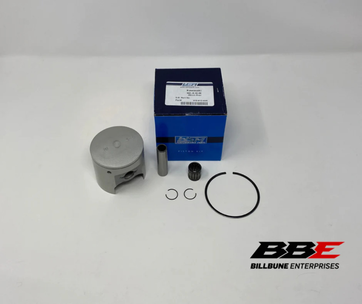 ’82-’90 Kawasaki JS 550 WSM .25mm / .010″ O/S 75.25mm Bore Piston Kit, JS550