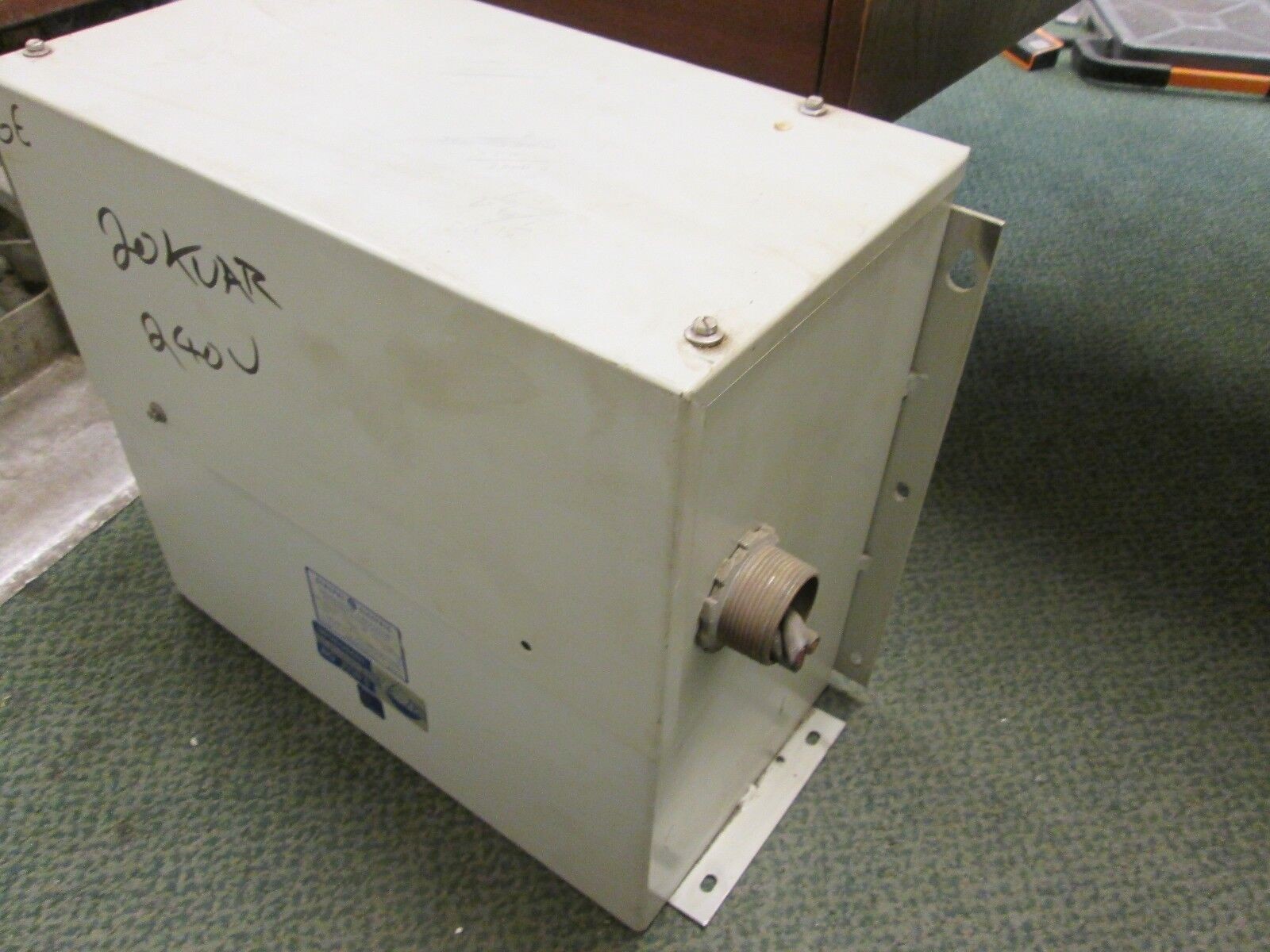 GE Dielektrol Capacitor 65L307TB1 20KVAR 240V 60Hz 3Ph Used