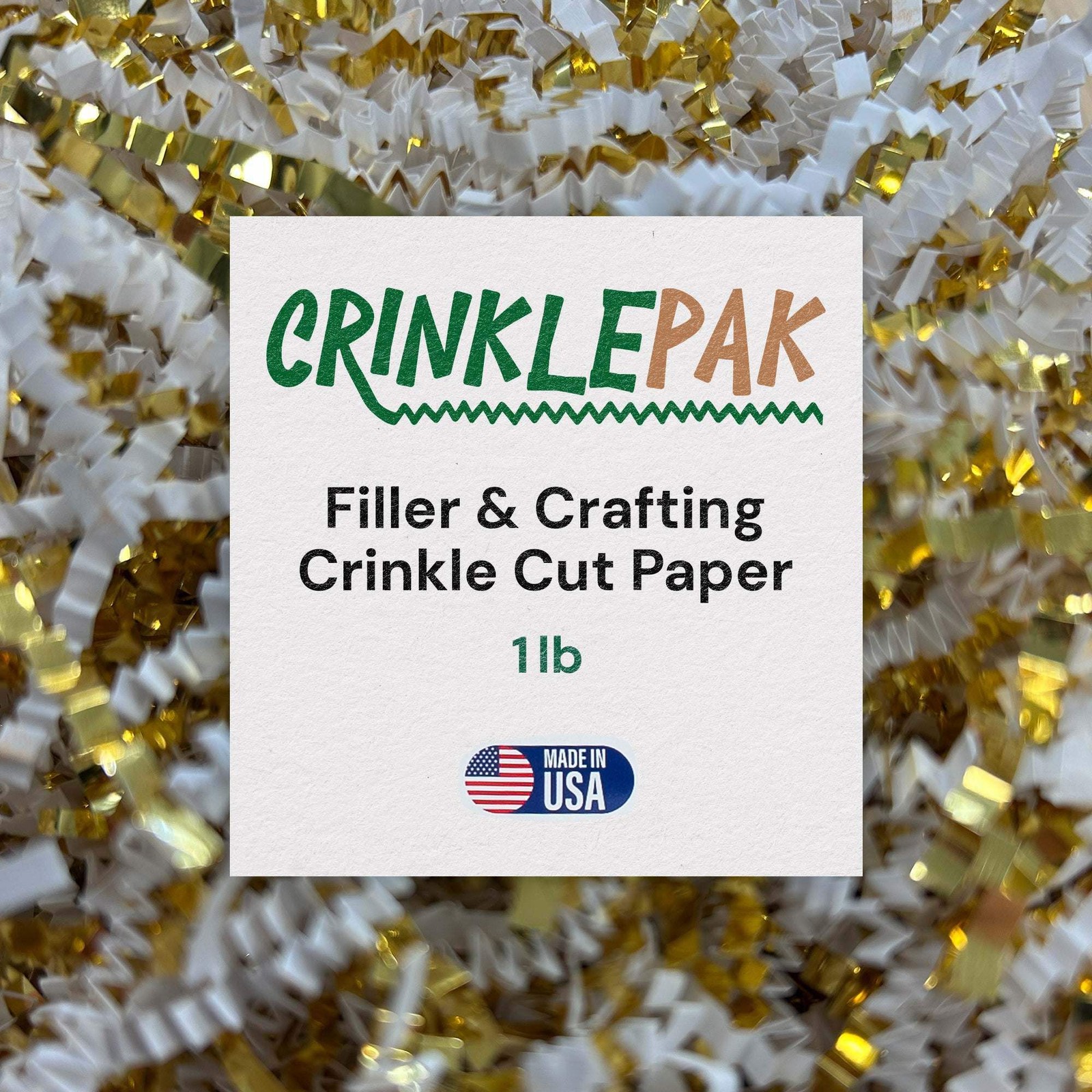 10lb White Gold Premium Crinkle Paper