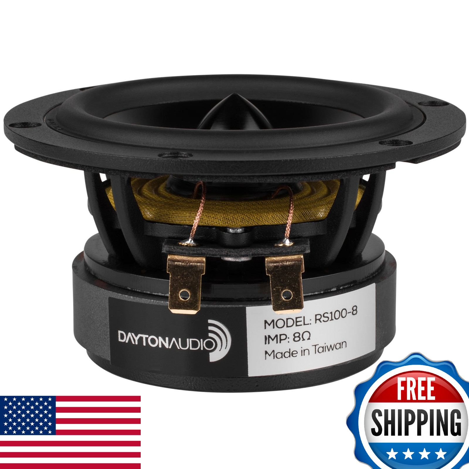 Dayton Audio RS100-8 4″ Reference Full-Range Driver Speaker