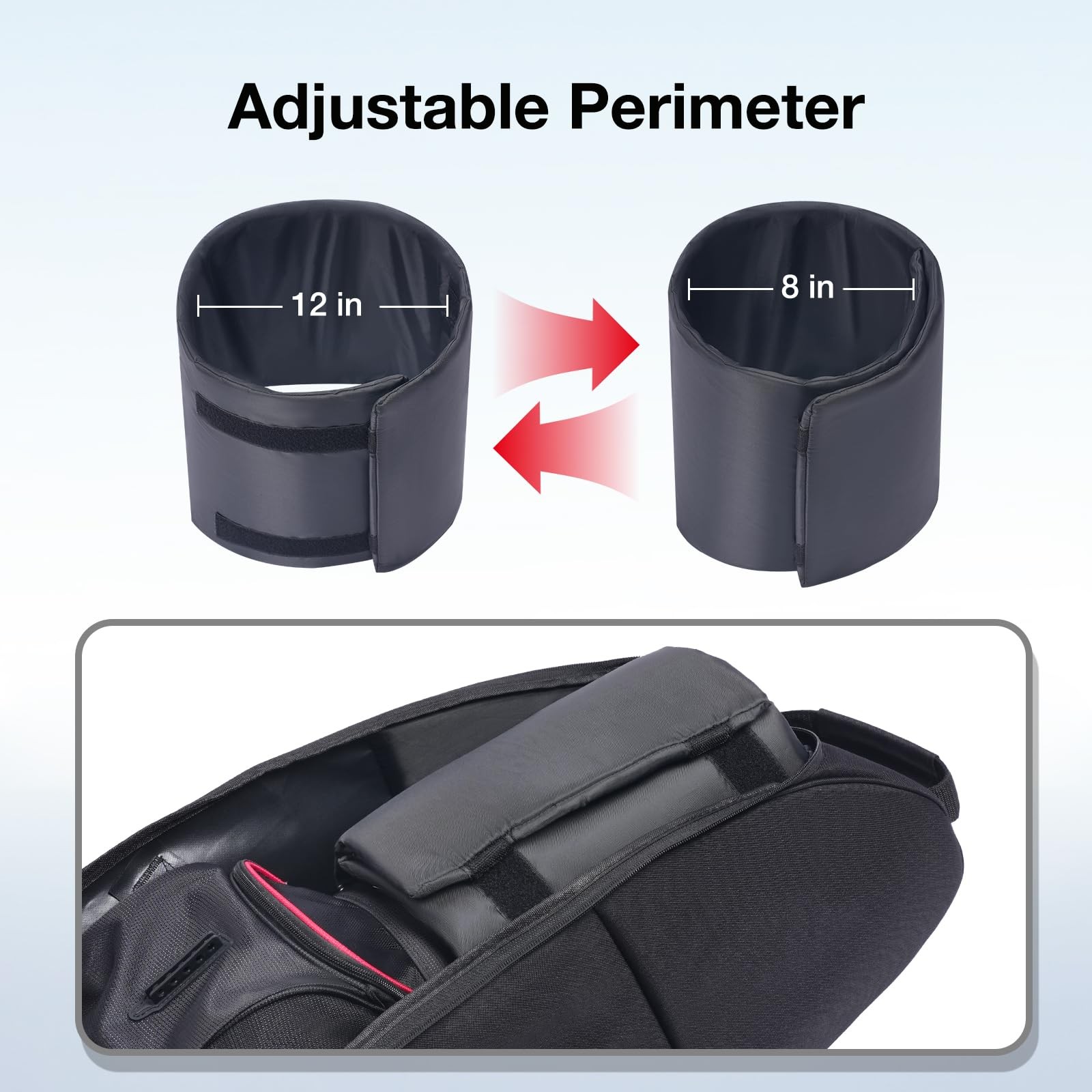 Gofly Golf Travel Bag Support System, Club Protective Pad and Aluminium Black