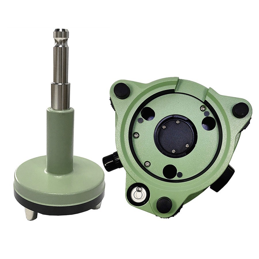 SWISS-STYLE GREEN TRIBRACH WITH GREEN TRIBRACH ADAPTER FOR TOTAL STATION SURVEY