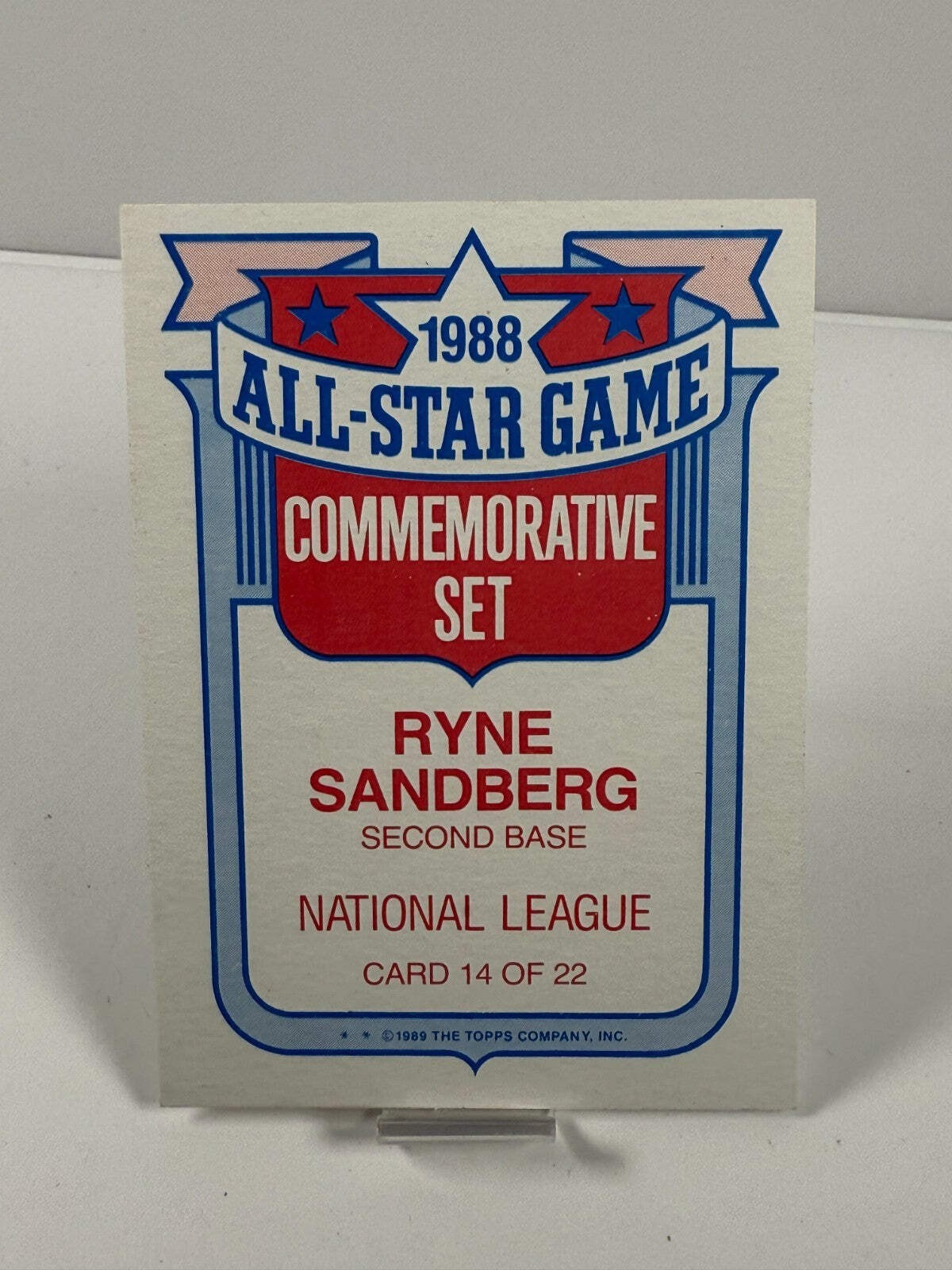 1989 Topps – Rack Pack Glossy All-Stars #14 – Ryne Sandberg