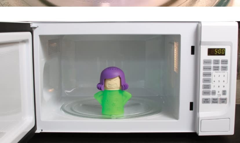 HORNO Angry Mama Microwave Oven Steam Cleaner and Disinfects With Green