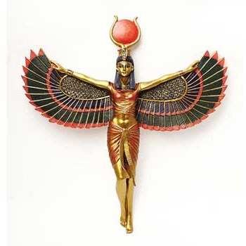 Open Wings Isis Wall Plaque, 12 Inches