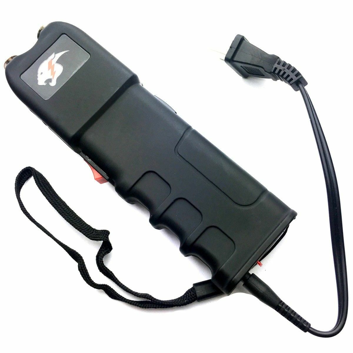 Tactical Max Power Military Stun Gun w/ LED Flashlight and Black Pepper Spray