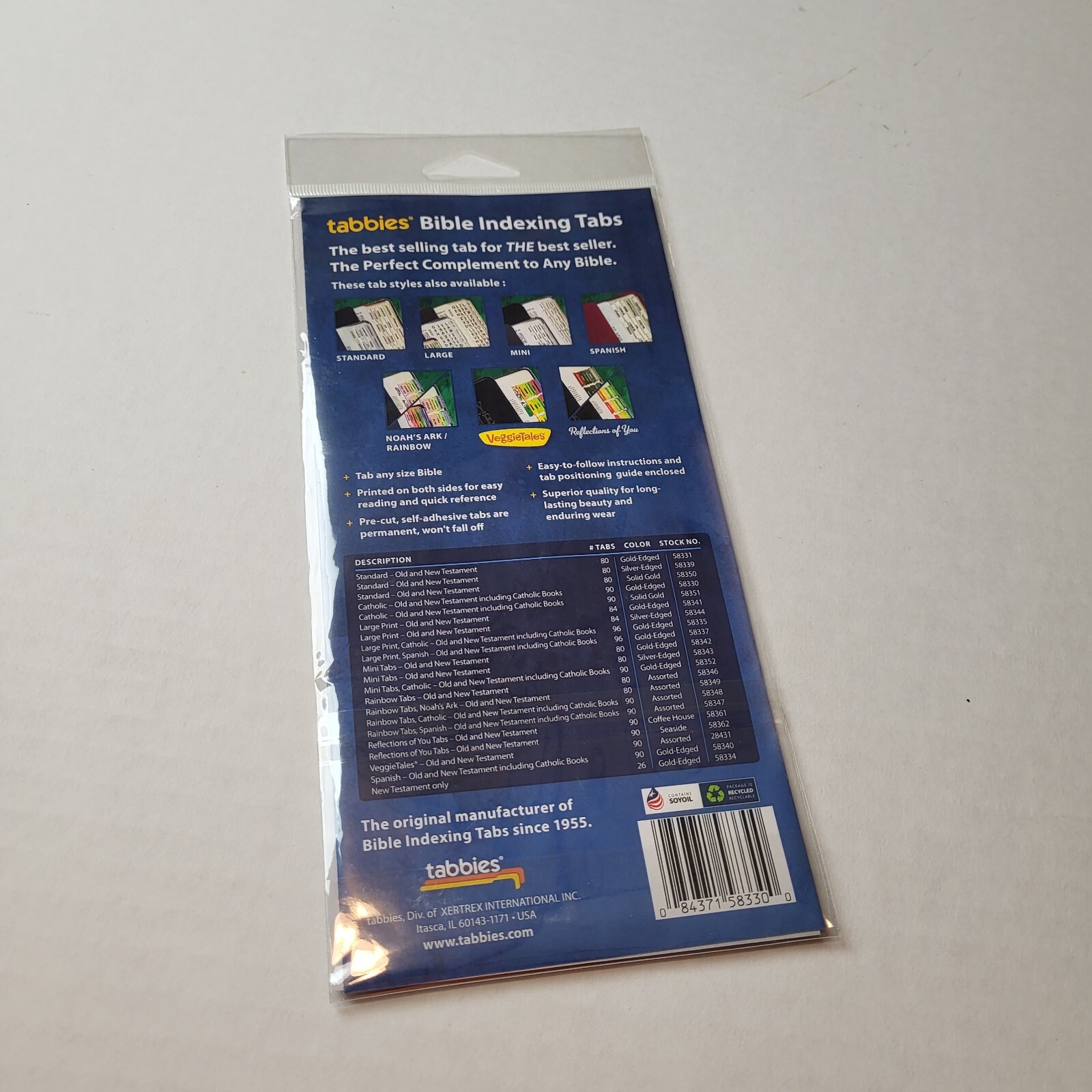 Tabbies Bible Indexing Tabs Brand New KLY