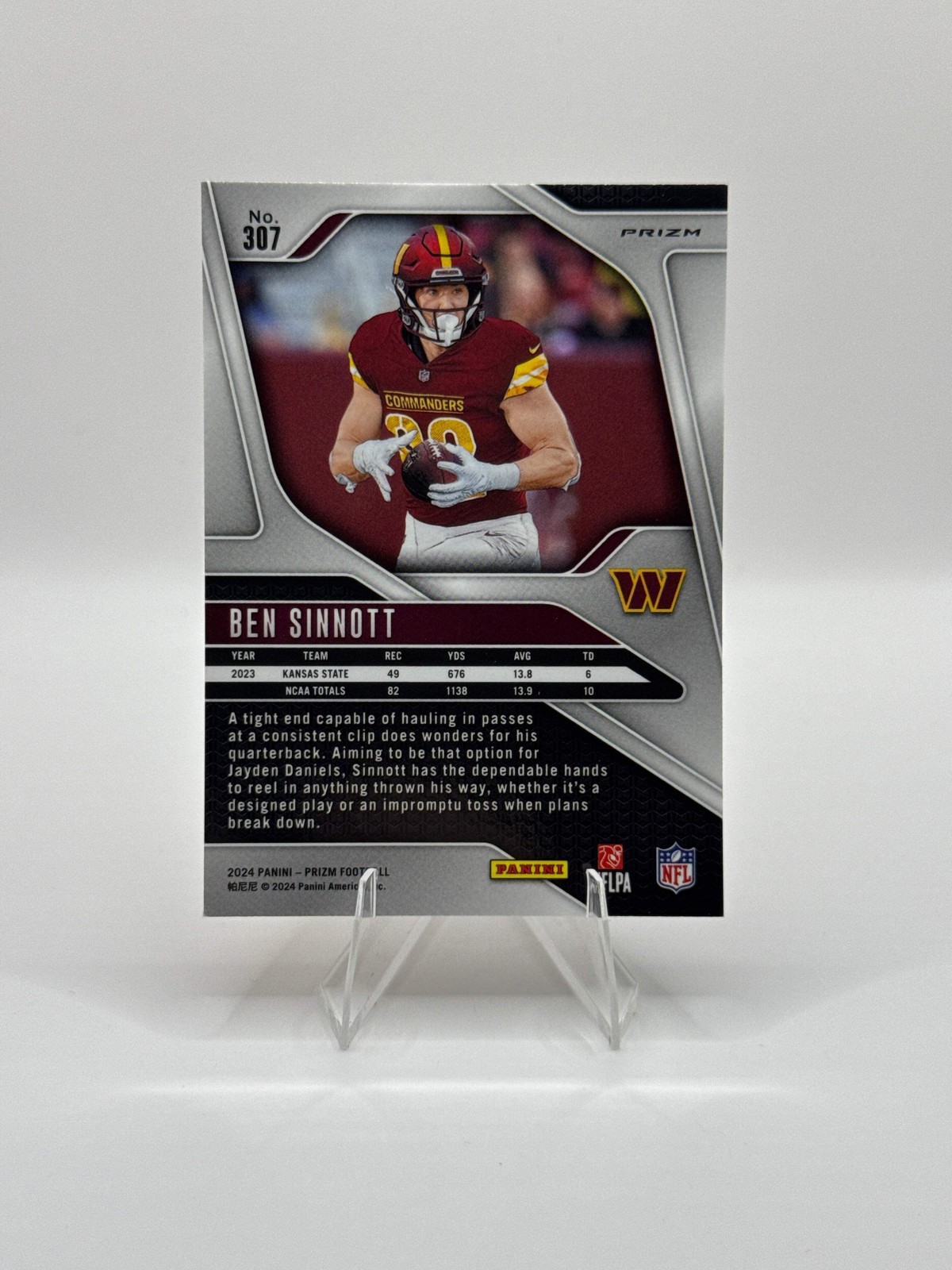 Ben Sinnott (Rookie) #307 Orange Ice 2024 Panini – Prizm