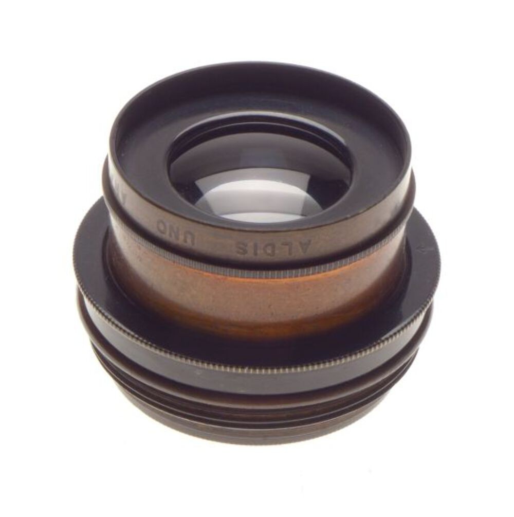 Aldis uno anastigmat brass lens f7.7 no.1 6inch focus large format photography