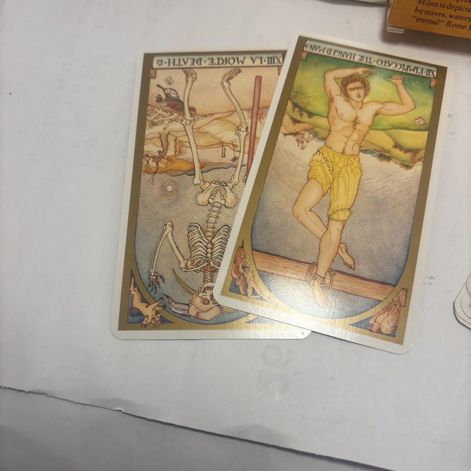 Vintage used Renaissance Tarot Deck with Booklet, 1987, ISBN 0-88079-307-4