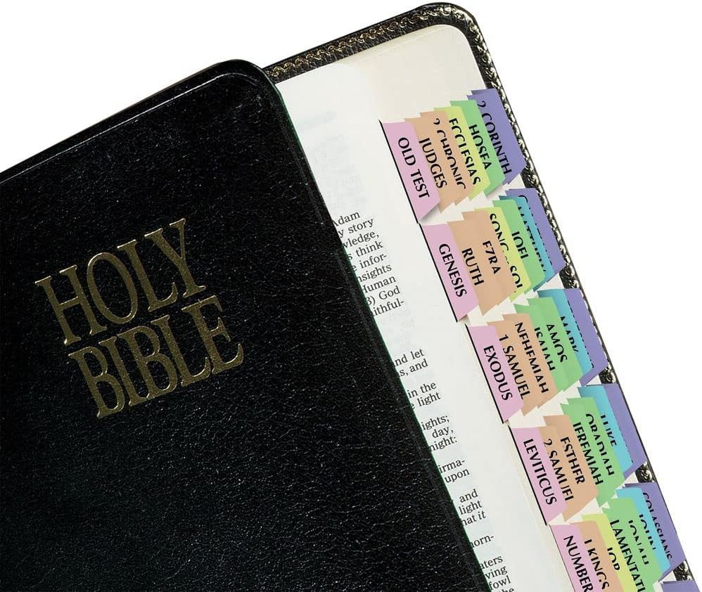Tabbies Rainbow Catholic Bible Indexing Tabs, Old & New Testaments + Catholic 90