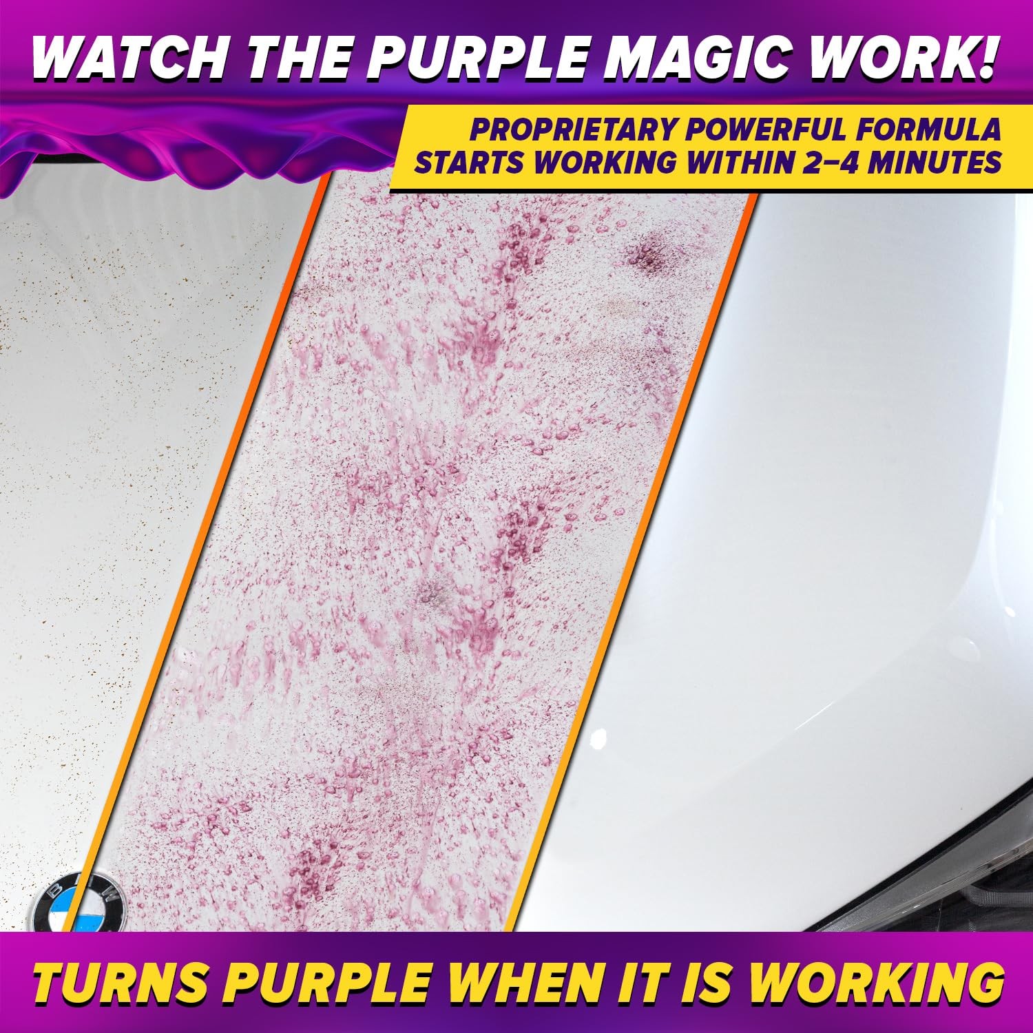 Iron Remover for Car Detailing – Iron Decon Spray, Pulls Out Brake Dust, Rust &