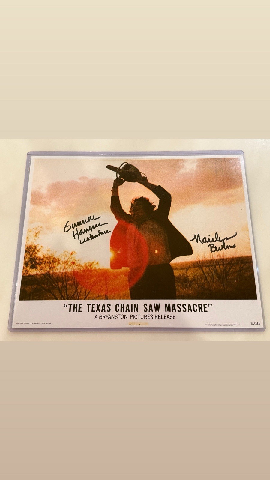 Texas Chainsaw Massacre Signed 11×14 Autograph Gunnar Hansen & Marylin Burns