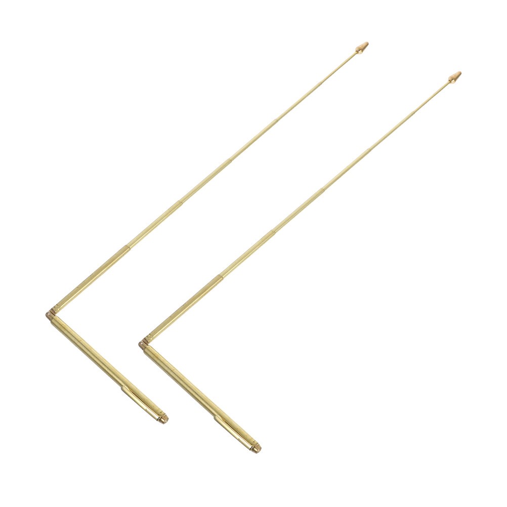 2Pcs Reusable Metal Dowsing Rods Copper Alloy Divining Rods for Outdoor Use