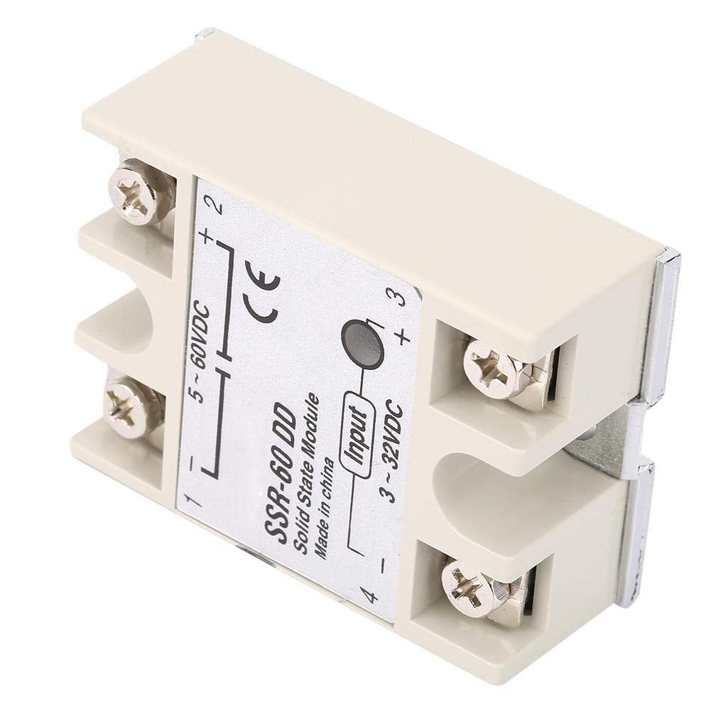 Solid State Relay, DcDc Relay SSR60Dd 60A 3-32V DC to 5-110V DC…