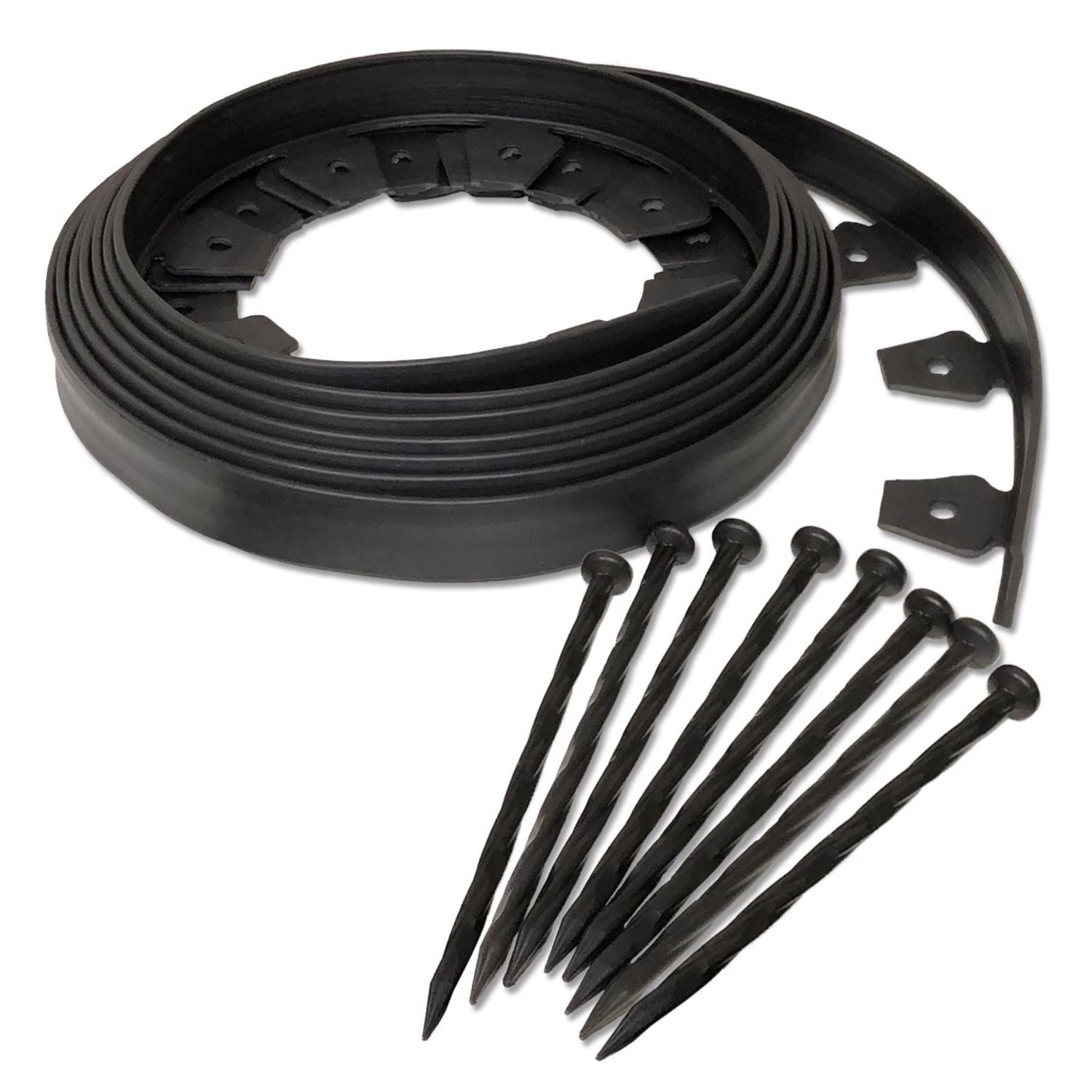 EasyFlex 20 ft. L Plastic Black Landscape Edging Kit (Pack of 2)