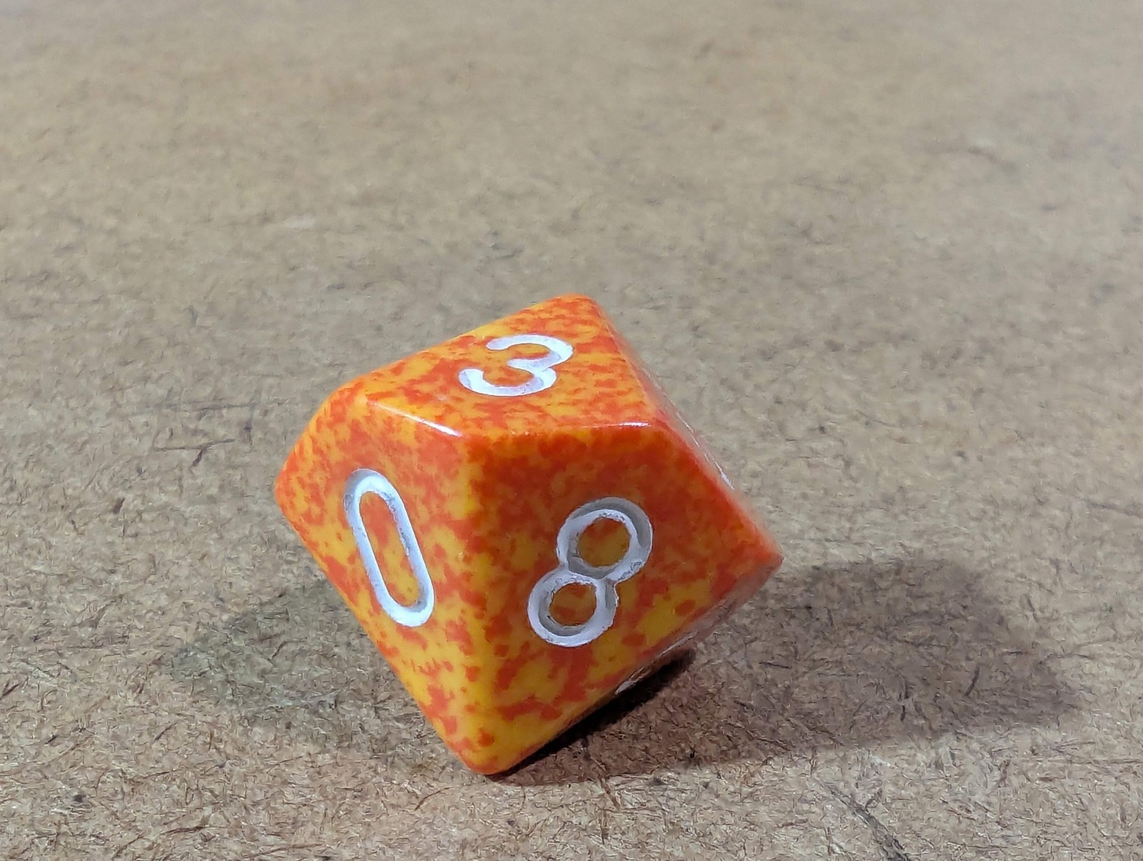Chessex Speckled® Napalm d10 Rare / Out of Print Single Die 1990s