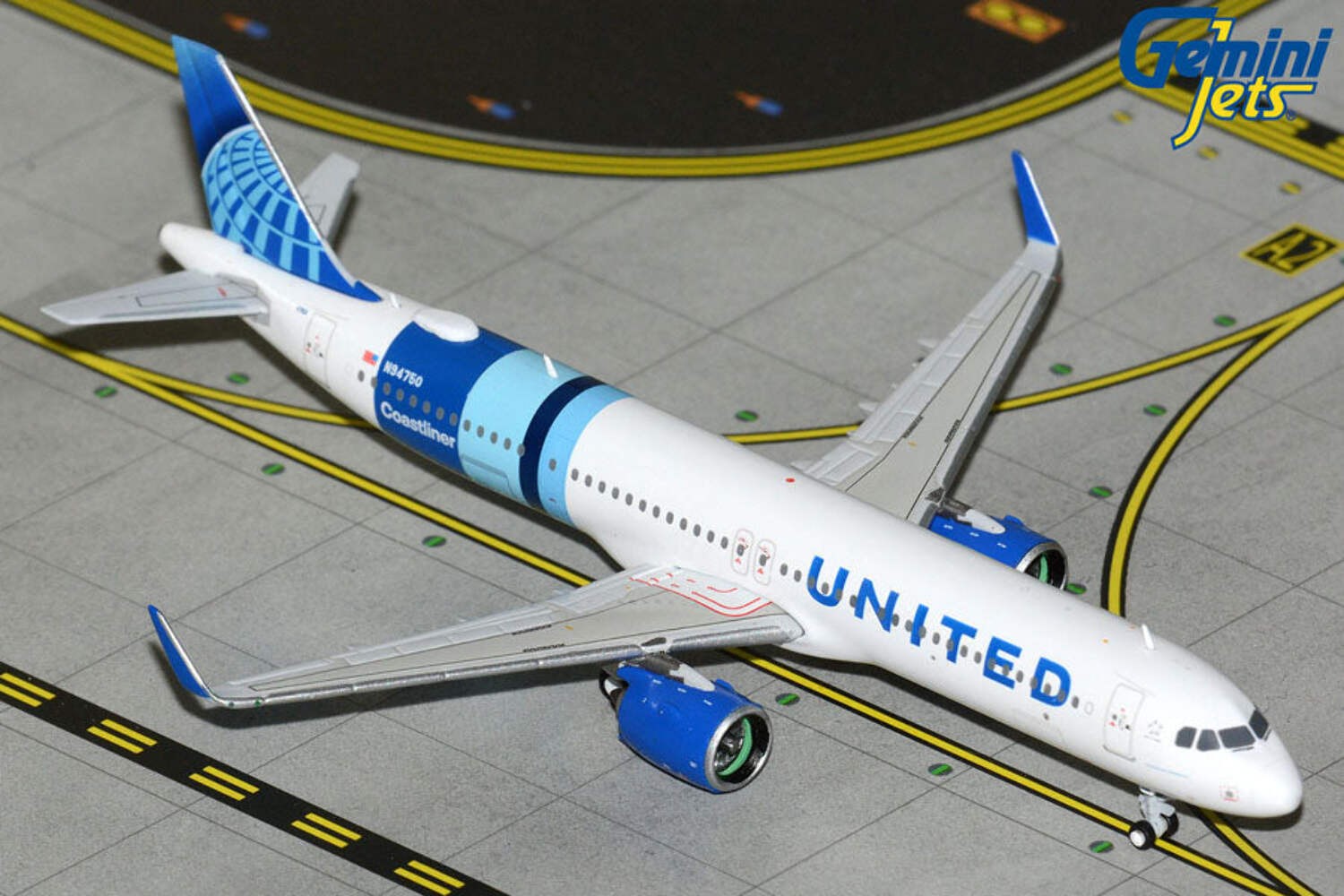 United Airlines A321neo “Coastliner” N94750 Gemini Jets 1:400