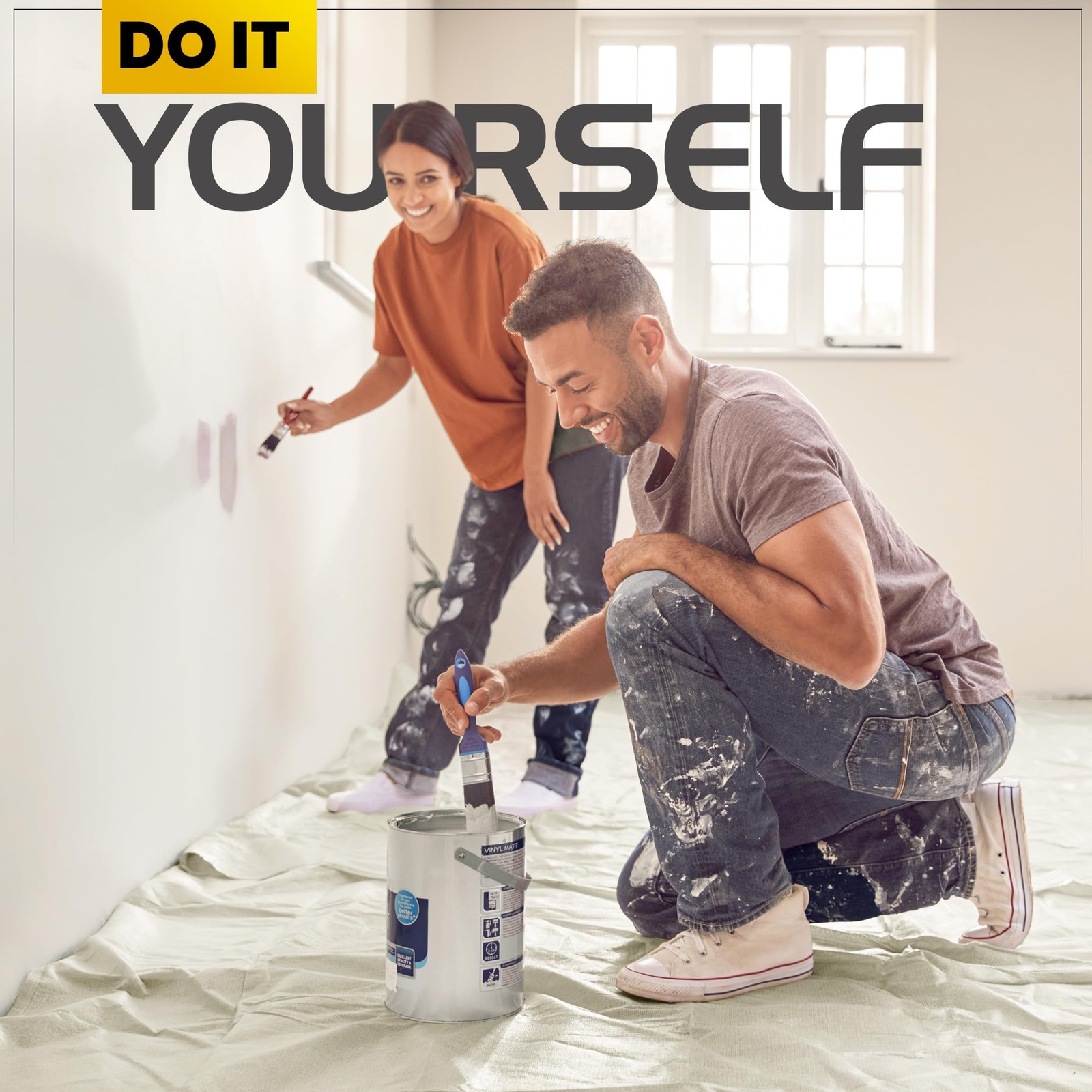 Utopia Drop Cloth for Painting (9×12 ft, 1 9×12 Feet, 9ft x 12ft Pack of 1