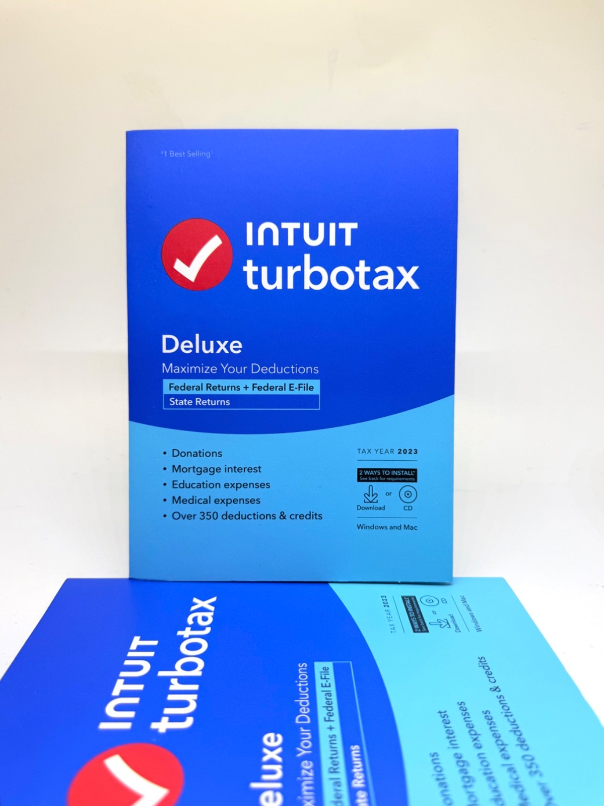 NEW Intuit TurboTax Deluxe 2023 Edition Fed + State for Windows & Mac CD SEALED