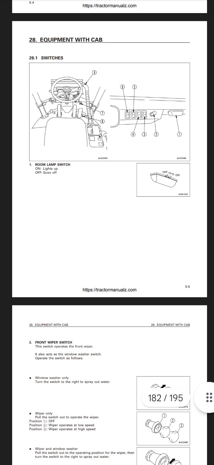 KOMATSU WA20-2 WA30-5 WA40-3 WA50-3 LOADER OPERATION MAINT PDF MANUAL 195 Pages