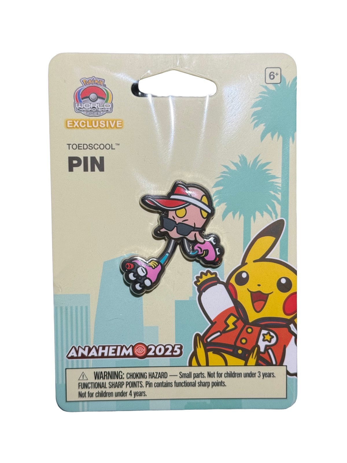 Toedscool Pin Pokemon Worlds Anaheim 2025 US SELLER