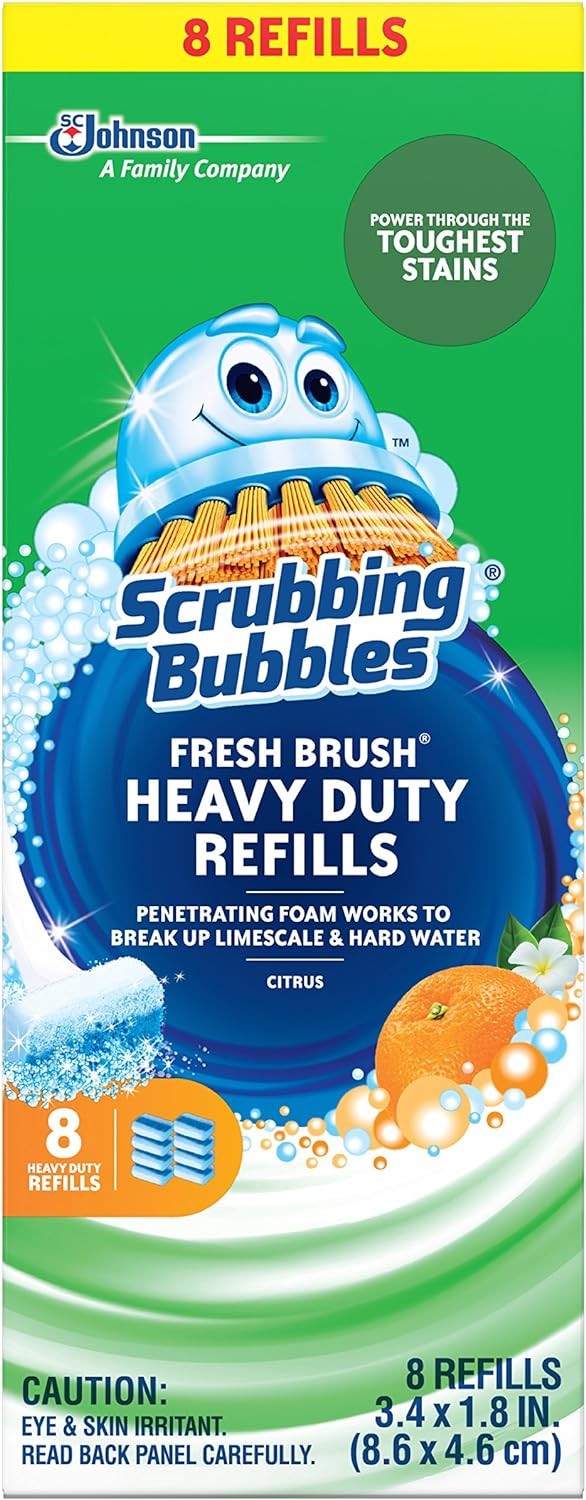 Scrubbing Bubbles Toilet Bowl Wand Cleaner Refills, Fresh 8 Count (Pack of 1)