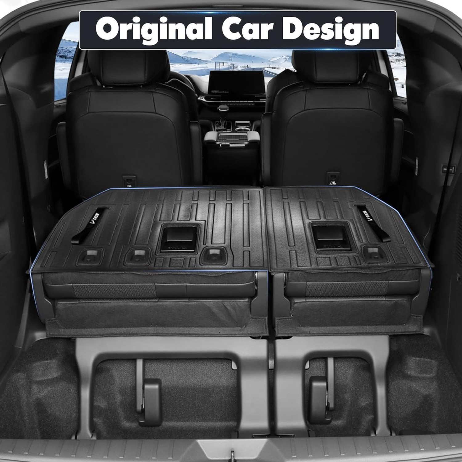 Fit for 2021-2025 2026 Toyota Sienna Backrest Mats, TPE All-Weather Rear 3rd …