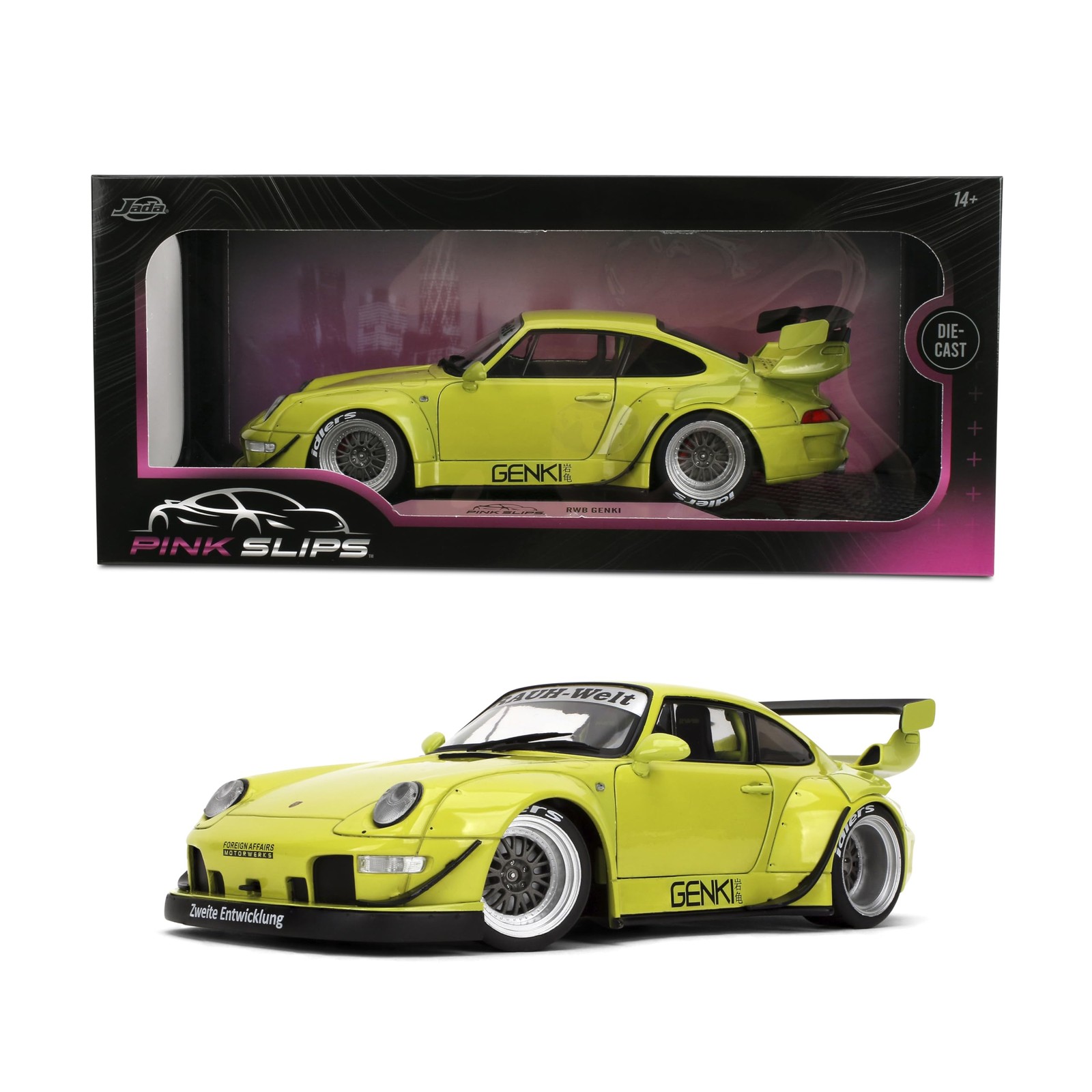 Pink Slips W7 Porsche Rwb Genki 1:18 Scale Die-Cast Vehicle ACC NEW