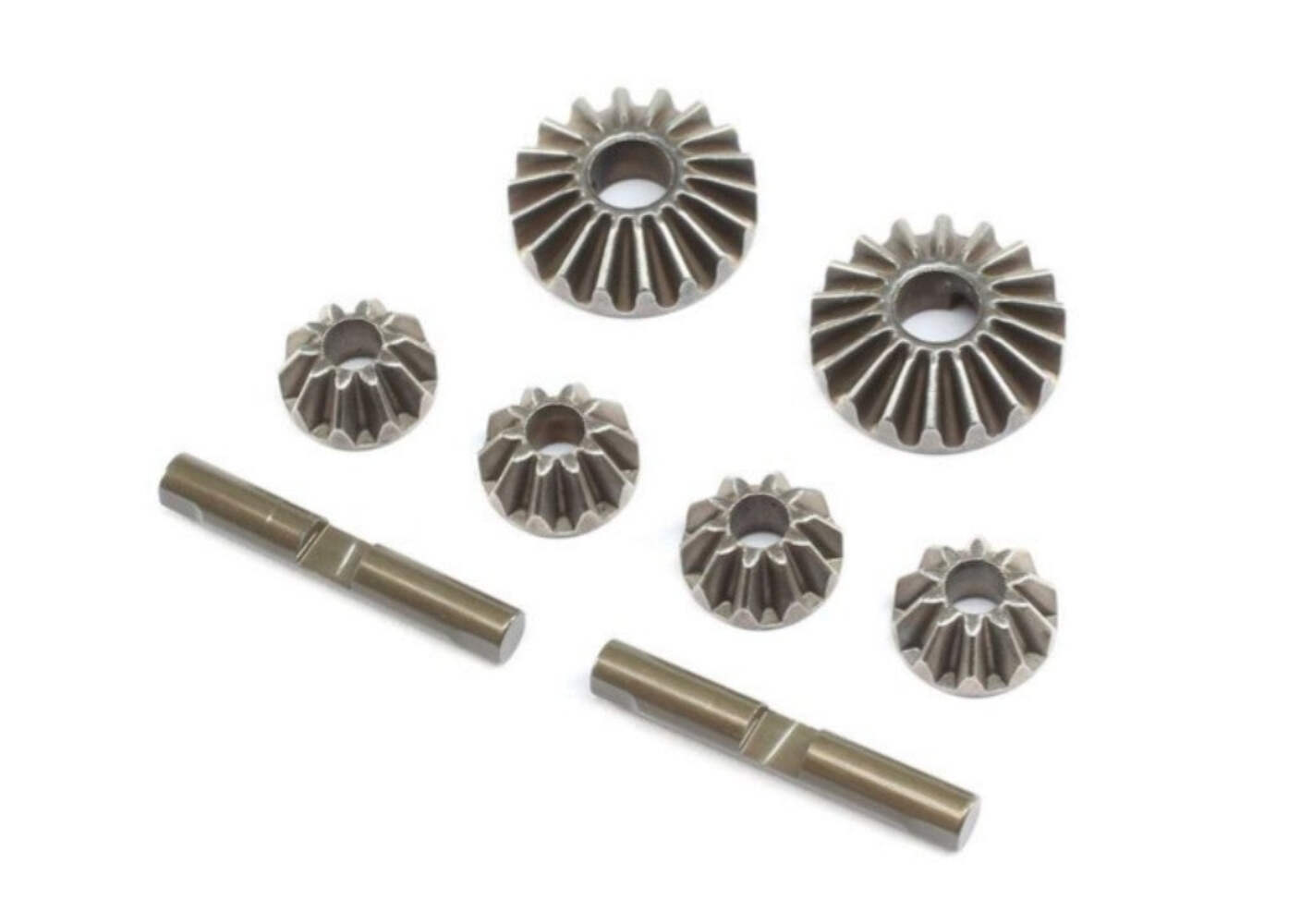 TLR DIFF GEAR & CROSS PIN SET, METAL: 22X-4 22X