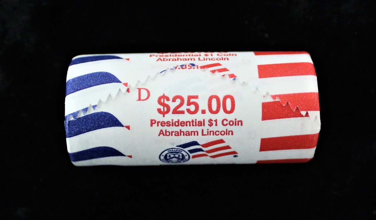 Presidential Dollar: ABRAHAM LINCOLN (16th President) “D” MINT ROLL