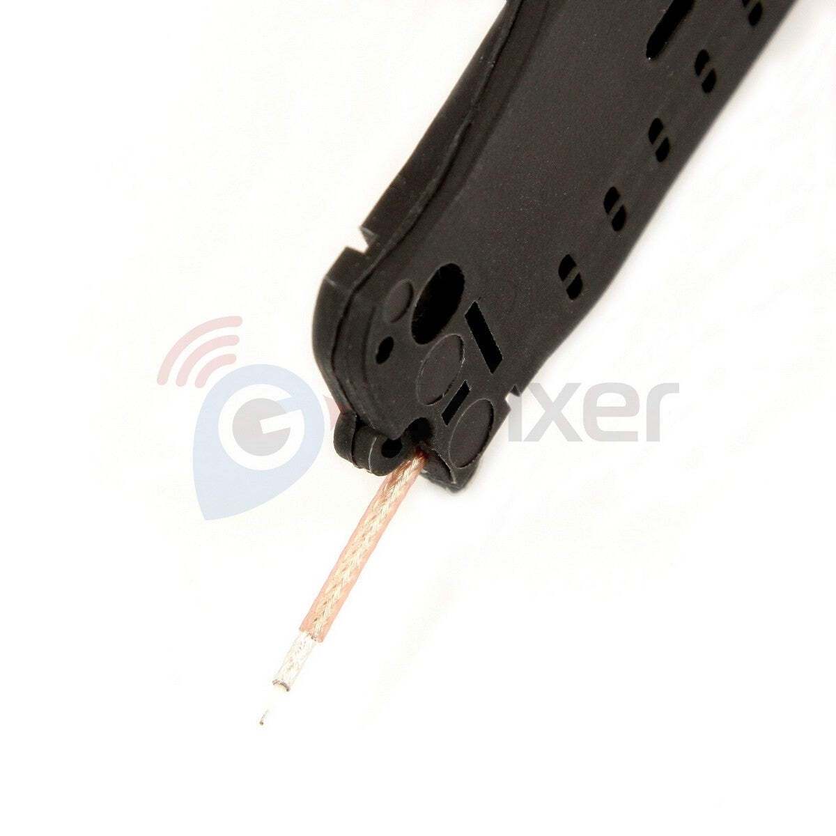 Rubber band for GPS Antenna on collar Garmin T 5 TT 10 TT 15 (black, FLEXI+)