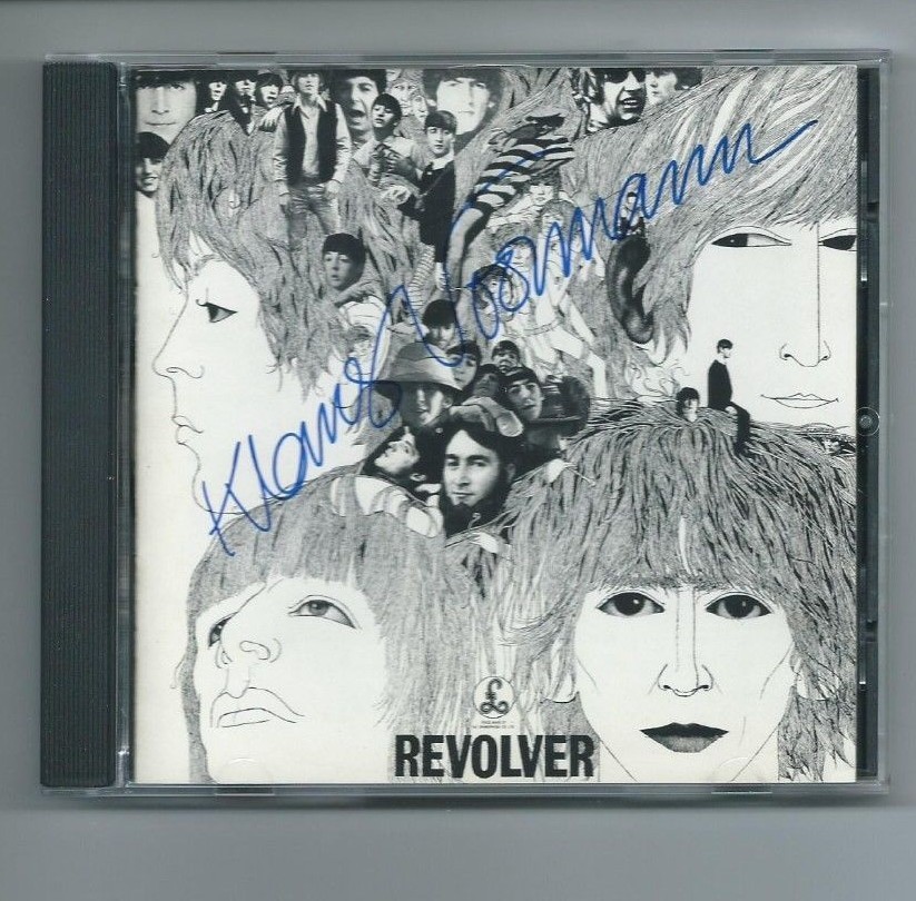 Klaus Voorman Beatles SIGNED Revolver CD EX++ designer of album art