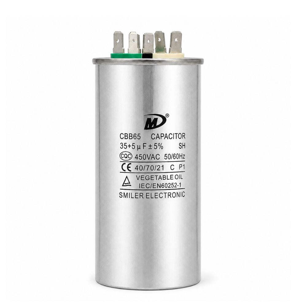 XPDC35X5-450R HVAC ROUND DUAL RUN CAPACITOR | 35+5 MFD 450 Volts