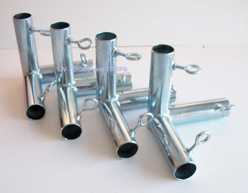 4pc 3 Way Flat Corner Fittings Sukkah (fwf3) 1 5/8″ Pipe for Sukkot