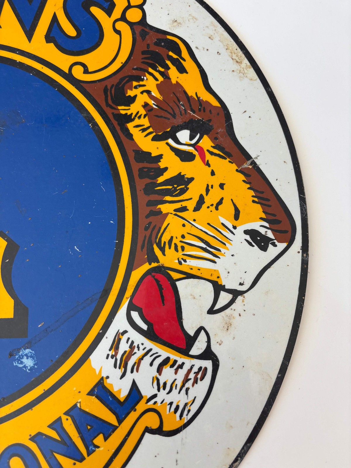 Vintage Lion’s International 18″ Aluminum Round Sign