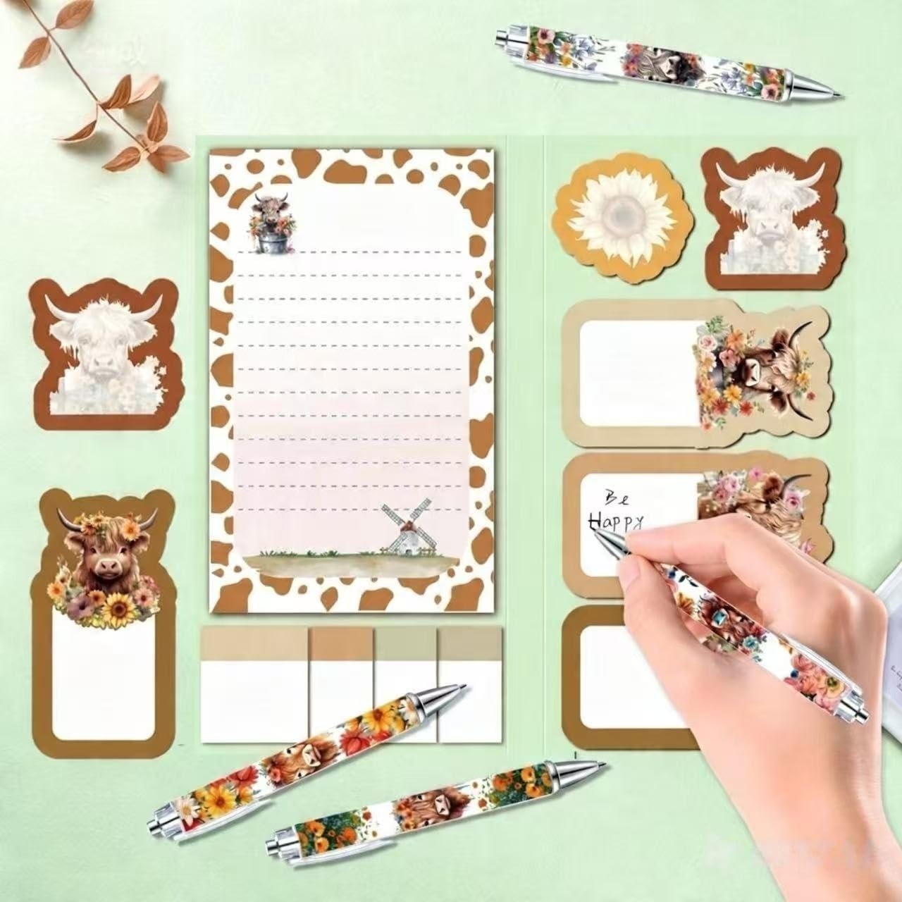 Highland Cow Stationery Sets, Gifts for Women Girl 16 Ounces,